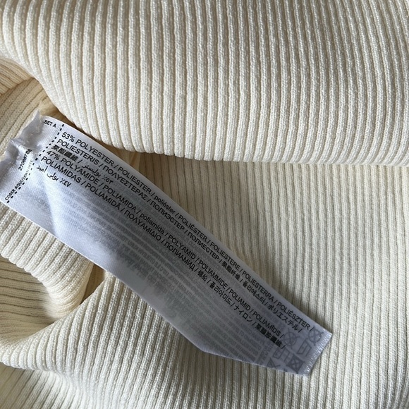 Mango Glass Sweater Top Ecru Size M NWT - Picture 5 of 6